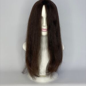 M5 – %100 Gerçek Saç Medikal Peruk (Makine İşi & Ciltli El İşi) #15